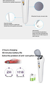 Mini masajeador de varita AV inalámbrico fuerte del fabricante, potencia vibratoria terapéutica de mano para cuello, espalda, martillo de masaje corporal - Product Image 2