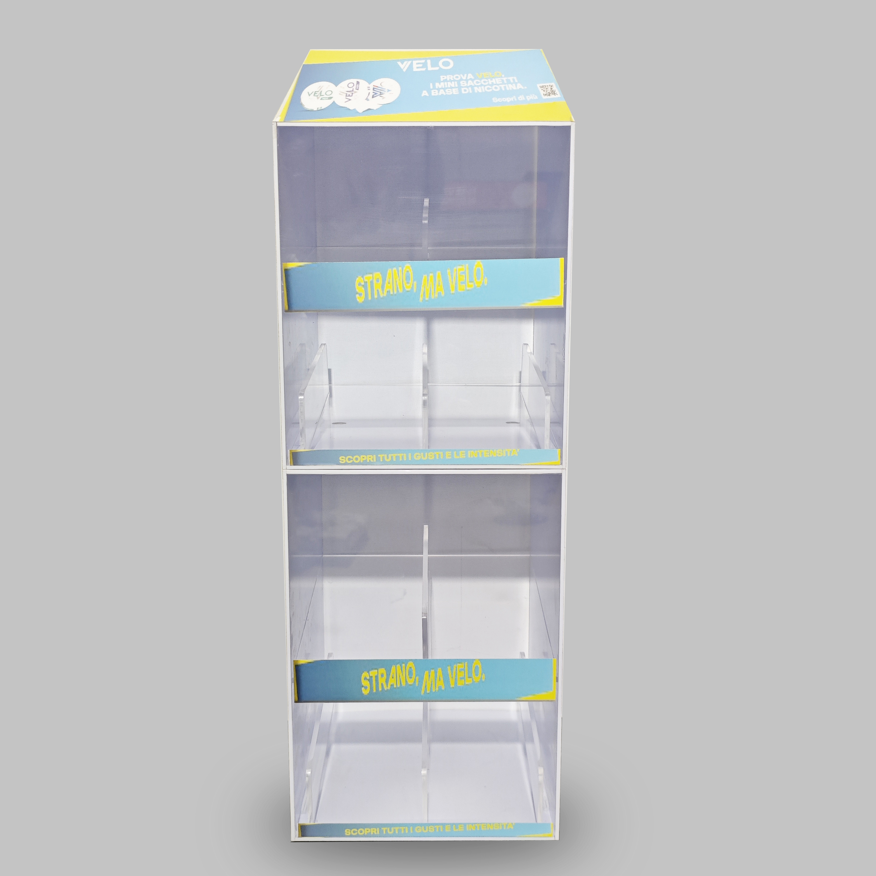 Apache AP86H Stackable Acrylic Display Stand & Storage Box with Magnets for Coolers — view 5