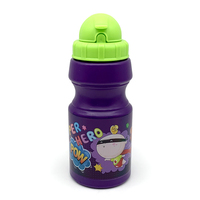 Bouteille d'eau écologique sans BPA pour enfants avec paille, bouteille promotionnelle cadeau
