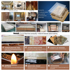 Làm thế nào bán phong phú phong cách PVC in mềm tường đá <span class=keywords><strong>Panel</strong></span> 4x8 2.5 mét miễn phí sơn PVC TV nền Hội Đồng Quản Trị - Product Image 6