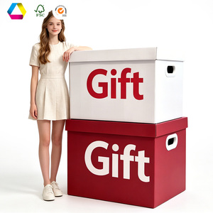 Cajas de Regalo Telescópicas Corrugadas Extra Grandes de Dos Piezas con Asa Lateral, para Juguetes de Peluche y Regalos Navideños - Product Image 2