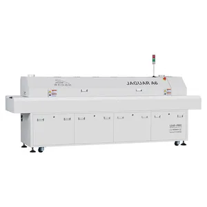 Jaguar Fabbricazione Certificato CE Facile Operare Solo Maglia di Controllo PID Sei Zone Senza Piombo Reflow Forno per Adattatore Che Fanno