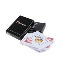 6.3*8.8cm En Gros Pas Cher Bleu et Rouge Couleur Texas Hold'em À Jouer En Plastique Carte De Poker