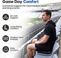 Coussin d'air en TPU léger avec pompe intégrée pour la randonnée, le camping, les matchs de football et les événements en plein air - Coussin d'air portable