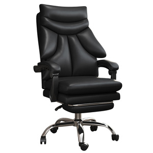 Chaise de bureau ergonomique avec accoudoirs et repose-pieds réglables, chaise de direction pivotante pour la maison et le bureau - Product Image 4