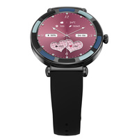 Reloj inteligente Ultra-clear Fashion para mujer P61, pantalla HD de 1,27 pulgadas, frecuencia cardíaca, Bluetooth, llamadas y música, reloj inteligente para mujer para Android iOS
