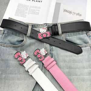 <span class=keywords><strong>Ceinture</strong></span> rose assortie avec diamant KT Cat <span class=keywords><strong>Bandeau</strong></span> Millennium Spice Girls Y2K Denim Accessoires avec boucle en alliage - Product Image 3