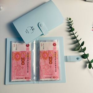 Libro de Ahorros de 3 Pulgadas con 100 Ranuras, Organizador de Efectivo, Clip para Billetes, Libro de Ahorros, Libro de Contabilidad - Product Image 5