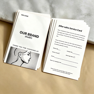 Tarjeta <span class=keywords><strong>de</strong></span> Felicitación <span class=keywords><strong>de</strong></span> Cartón con Logotipo Personalizado, Impresión Offset, para Regalos, Cosméticos, Ropa, Empaquetado, Agradecimiento - Product Image 6