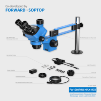 FORWARD FW-S60Promax-R03 New 0.4X CTV Support Camera Slide Base 60X Trinocular Microscopes for Mobile Phone Repair Tool Machine
