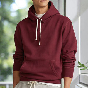 Fabricante 100% algodón de gran tamaño en blanco liso sudaderas con capucha sudadera para hombres logotipo personalizado sudaderas con capucha para OEM - Product Image 3