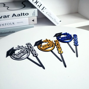 ท็อปเปอร์เค้กอะคริลิค รูปน้ำผึ้งและความหวาน สำหรับตกแต่งเค้กในช่วงรับปริญญา ปี 2025 - Product Image 3