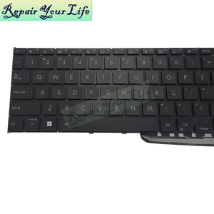 คีย์บอร์ดแล็ปท็อปแบ็กเก็ตภาษาอังกฤษของสหรัฐสำหรับ Asus <span class=keywords><strong>VivoBook</strong></span> <span class=keywords><strong>17</strong></span> X1702 X1702Z X1703 X1703Z แป้นพิมพ์ X1703ZA สีดำใหม่ - Product Image 3