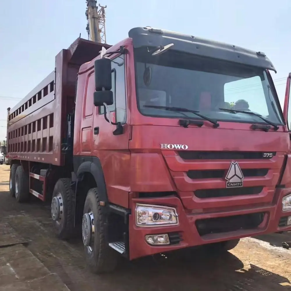 Usado sino℃ howo 375hp alta resistência usado caminhão de descarga pesada preço barato