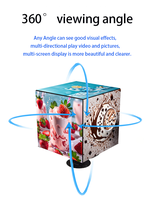 Écran vidéo publicitaire en cube LED mural extérieur étanche CMX Custom P3.91 3mm Pixel avec garantie de 3 ans