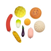 Jouet à presser TPR simulé Dorayaki à rebond lent pour soulager la tension, vente en gros de jouets squishy pour la libération quotidienne de la pression