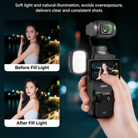 Mini lampe vidéo LED magnétique étanche à dégagement rapide pour DJI Action Pocket 3, éclairage portable pour caméra de vlog