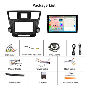 (AU kho) podofo 10.1 ''4 + 64 gam Android Car Stereo Carplay Android tự động cho TOYOTA HIGHLANDER 2009 2014 IPS DSP <span class=keywords><strong>GPS</strong></span> RDS bán buôn - Product Image 6