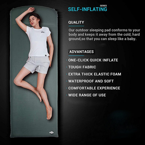 Tapis de couchage de <span class=keywords><strong>Camping</strong></span> ultra-épais à auto-gonflage, mousse élastique rapide, Durable, avec oreiller, 1 pièce - Product Image 2
