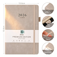 A5 Leder-Ringbuch Anpassbares Notizbuch mit Niedlichem Design und Feiner Verarbeitung für Studenten
