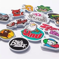 Autocollant personnalisé en vinyle découpé autocollants impression adhésif étanche entreprise dessin animé PVC Logo autocollants transparents