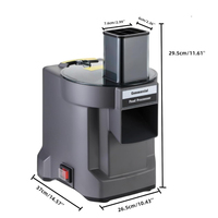 Commerciële elektrische groentesnijmachine 3-in-1: snijden, raspen en schaven voedselverwerker