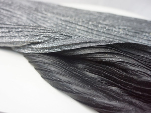 Tessuto plissettato plissettato nero argento con <span class=keywords><strong>glitter</strong></span> per <span class=keywords><strong>gonna</strong></span> da donna - Product Image 3