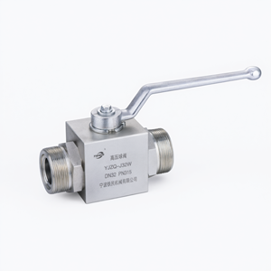 Vanne à bille haute pression KHB en acier au carbone, filetage externe, vanne d'arrêt hydraulique DN32 PN315 - Product Image 2