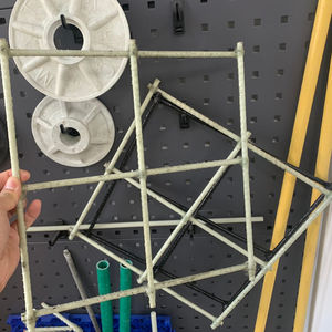 Chemlead <strong>Fiberglass</strong> <strong>Rebar</strong> Mesh FRP <strong>Rebar</strong> Mesh For Road Construction - Product Image 2