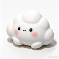 Jouet anti-stress nuage en blocs de construction, mignon, en forme de nuage, doux, à remontée lente, sensoriel, à presser, vente en gros