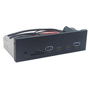 พอร์ต USB ด้านหน้า5.25นิ้ว CD-ROM 2พอร์ต USB 3.2 Gen 1ไมค์เสียง SD TF เดสก์ท็อป USB HUB ด้านหน้า - Product Image 2