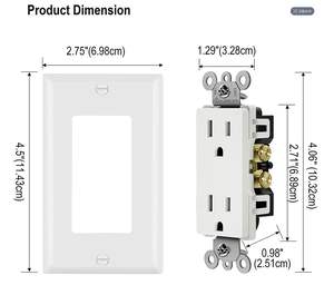 ปลั๊ก5-15R 15A 125V สำหรับตกแต่งบ้าน - Product Image 4
