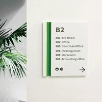 Plaques de porte personnalisées DakeSign en acrylique moderne, écologiques, résistantes à l'eau, couleurs personnalisées, logo, appartement, salle de bain