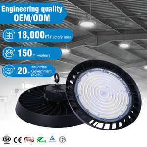 Vente en gros de lampes LED à haute luminosité, réglables en puissance et en température de couleur, SMD en aluminium UFO IP65 100W 150W 200W 240W pour <span class=keywords><strong>parking</strong></span> - Product Image 1