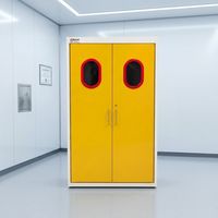 Armoire de sécurité au gaz BYG en acier inoxydable compatible avec régulateur de gaz haute pression pour le stockage de gaz inflammables, régulateur de pression de gaz