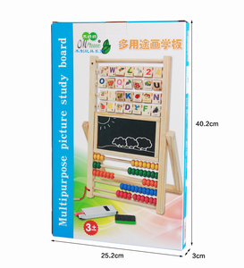Đầu Học Tập Giáo Dục Đồ Chơi Cho Trẻ Em Đa Mục Đích Bảng Vẽ Máy Tính Bằng Văn Bản Bead Giá Bằng Gỗ Toddler Đồ Chơi - Product Image 6