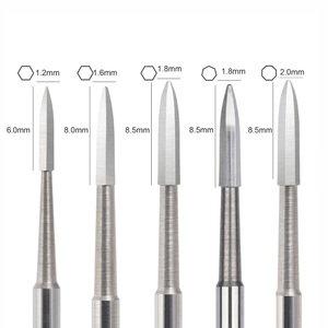 Forets à ongles en carbure de tungstène 3/32'' hexagonaux pour manucure et pédicure, soin des cuticules, vente en gros - Product Image 1