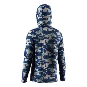 Camiseta de Pesca Blanca de Manga Larga con Capucha Refrigerante, de Secado Rápido, con Protección UV y Sublimación, la Más Vendida - Product Image 2