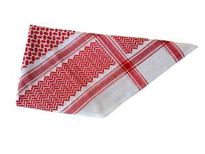 Keffiyeh Rouge Premium pour Hommes, Style Saoudien et Palestinien, Shemagh Arabe, Voile Musulman, Foulard pour la Tête - Product Image 2