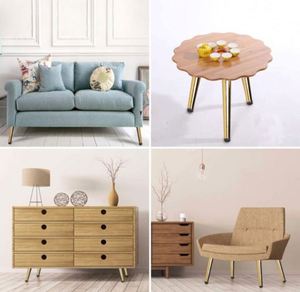 Cabinet Legs Bedside Console Coffee Cabinet <b>Table</b> <b>Sofa</b> Furniture Leg Feet Gold Decoration Modern Luxury - Product Image 5