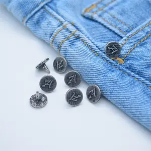 Jeans Buttons And Rivets Denim Jeans Rivet Buttons Jeans Button Shank Zinc Alloy Round Plating Metal Custom Made Jean Rivet Rapid Reply Dry Cleaning