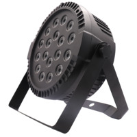 Projecteur LED 100W pour discothèque, DJ, théâtre, mariage, scène, DMX512, 18 LED 10W 4-en-1, éclairage de fête disco pour boîte de nuit, lampes RGB