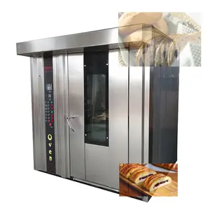 Automatische Diesel Goede Prijs Gas Elektrische Roterende Oven Roterende Oven Voor Brood Met 32 Trays