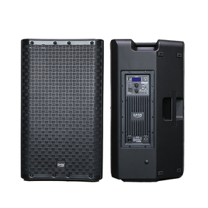 DASN DNM15DC-LA Enceinte PA active compacte en plastique pleine fréquence <span class=keywords><strong>15</strong></span> pouces 4000W de puissance de crête DSP Audio pour extérieur, scène DJ et home cinéma - Product Image 1