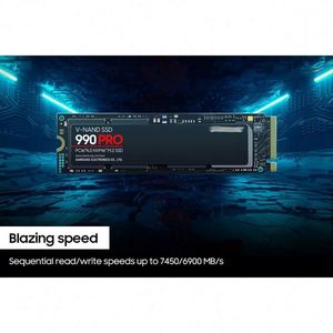 SSD Internal High Performance 990 PRO NVMe M.2 2280 1TB Antarmuka SATA Cangkang Paduan Aluminium Kecepatan Baca/Tulis 501-600MB/s - Product Image 5