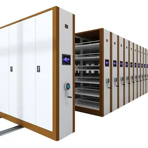 Customized Movable Electric Intelligent Library Mobile Compact Shelving Mobile Shelf Storage System Dense Frame