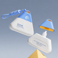 Pochette triangulaire portable haut de gamme pour flacon de crème solaire en plastique, idéale pour l'emballage cosmétique de voyage, avec joint d'étanchéité et anti-fuite