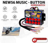12V/24V klaxon électrique contrôleur de musique 56 chansons haut-parleur musical avec Module relais voiture alarme sonore sonnerie sirène