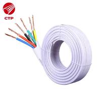 Câble électrique flexible résistant à l'huile en cuivre toronné de type AC chinois, fil PVC 227 IEC 52 (RVV) 300V