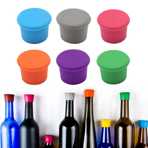 Tapón de Silicona para Botellas de Vino, Reutilizable, a Prueba de Fugas, de Grado Alimenticio - Product Image 1